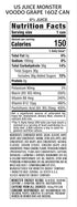 16 (Pack 15) Monster Energy Juice Voodoo Grape, Energy + Juice, Energy Drink, Ounce
