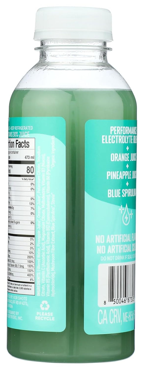 16 Oz Kor Shots, Drink Hydrate Superfood Quench Organic, Fl