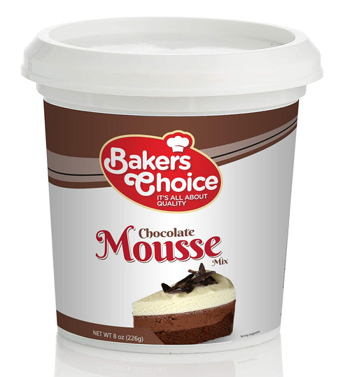 Baker's Choice Chocolate Mousse Mix Powder - For Mousse Cups, Chocolate Mousse Cake, Ice