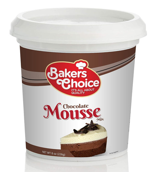 Baker's Choice Chocolate Mousse Mix Powder - For Mousse Cups, Chocolate Mousse Cake, Ice