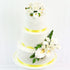Global Sugar Art Calla Lily and Peace Rose Sugar Flower Bouquet, White Wedding Cake Topper by Chef Alan Tetreault