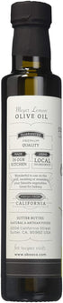 Sutter Buttes (250 ml Extra Virgin Olive Oil - Meyer Lemon Infused bottle) Handcrafted, Artisan Gourmet EVOO Cold