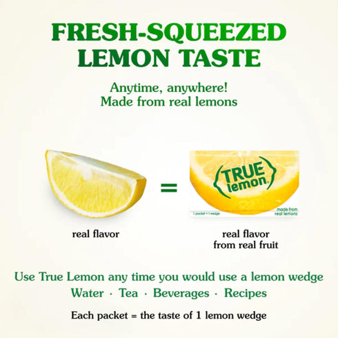 Packets 100ct (3pk) True Lemon, True Lime & True Orange Dispenser each
