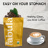 12 Fabula Coffee Decaf Dark Roast Whole Beans - Organic - Low Acid - Single Origin - Non-GMO - Mold Free - Ounce