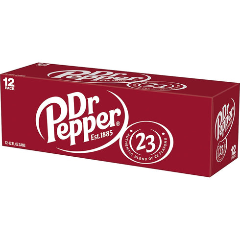 12 oz 12 pack Dr Pepper Soda, fl cans