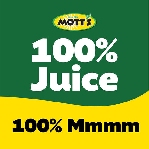 100% 2 100% 8 Oz (Pack 48) Mott's Original Apple Juice, Servings Of Fruit, Fruit Juice, Gluten-free, Caffeine-free