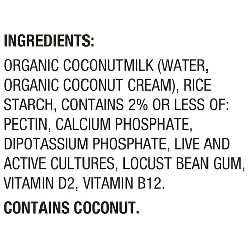 SO DELICIOUS 24 oz Dairy Free Coconut Milk Yogurt Alternative, Unsweetened, Plain, Vegan, Gluten Free, Non-GMO, Creamy