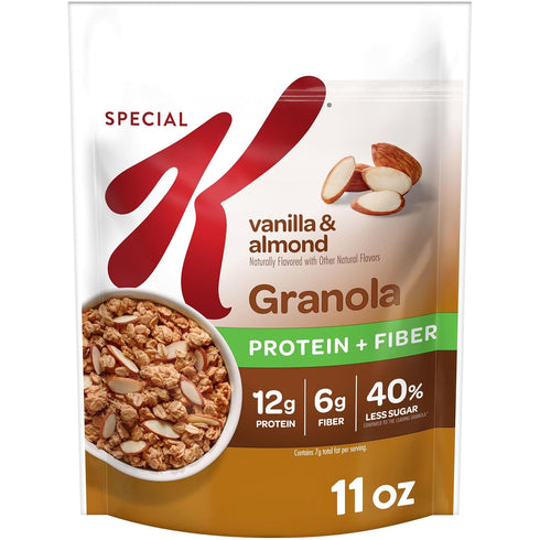 Kelloggs Special K Granola, Protein Granola, Fiber Snacks, Vanilla and Almond, 11oz