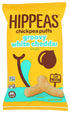 4 (Pack 1), 4g 3g Hippeas Chickpea Puffs, Vegan White Cheddar, Ounce of Protein, Fiber, Vegan, Gluten-Free, Crunchy