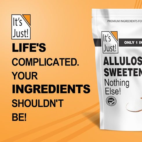 (11oz) It's Just - Allulose, Sugar Substitute, Keto Friendly Sweetener, Non-Glycemic, Non-GMO