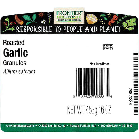 1lb Frontier Co-op Roasted Garlic Granules