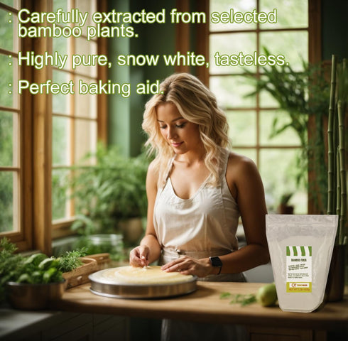Zimmermann 2.2lb 1000g, 100% Bamboo Fiber gluten free flour, Non GMO, Keto Flour, Bamboo, Keto & Low-Carb Baking
