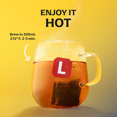 20 Lipton Golden Chamomile with Honey and Vanilla Tea Bags, caffeine free Tea, Herbal Tea, Individually Wrapped, Tea