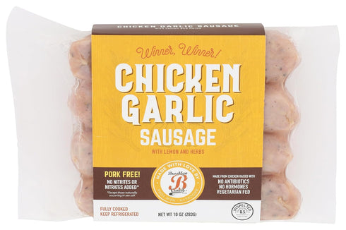 Brooklyn Cured Chicken Garlic Sausage, 10 OZ