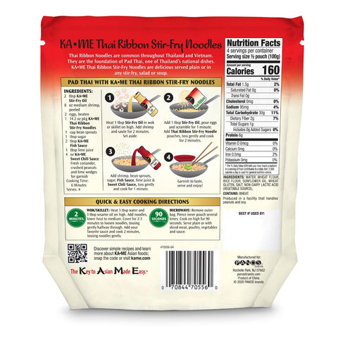 14.2 Oz (Pack 6) Ka-Me Thai Ribbon Stir Fry Noodles