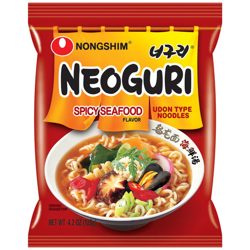 Nongshim Ramen Noodles, Gourmet Instant Ramen, Premium Microwavable Noodle Soup, Neoguri Spicy