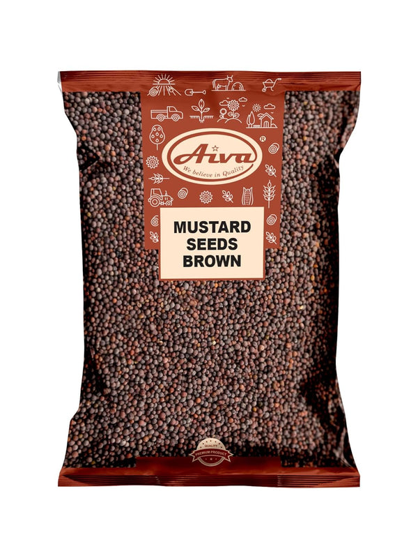 AIVA Mustard Seeds Brown (RAI SARSON) Whole I All Natural | Indian
