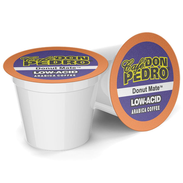 Cafe Don Pedro Donut Mate - Low Acid Coffee K Cups for