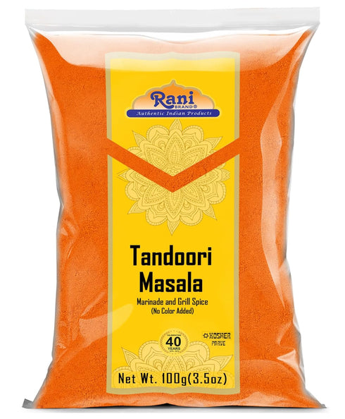 Rani Tandoori Masala (Natural, No Colors Added) Indian 11-Spice Blend 3.5oz (100g)