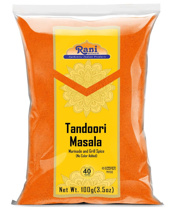 Rani Tandoori Masala (Natural, No Colors Added) Indian 11-Spice Blend 3.5oz (100g)