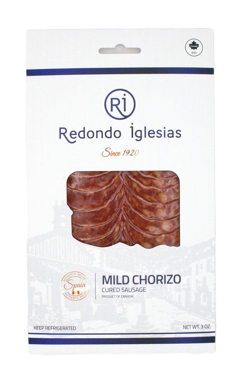 Redondo Iglesias Mild Spanish Chorizo, Gluten Free Cured Sausage, 3 oz