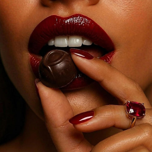 (24 ANDY ANAND CHOCOLATIER Belgian Dark Chocolate Cherry Cordials - Handmade Liquid Center Filled Chocolate Covered