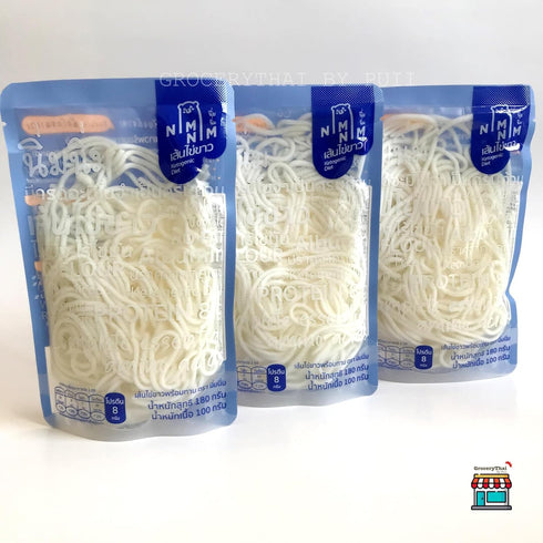 NIMNIM Udon Egg White Noodle , No flour, Gluten Free, Weight loss, 35