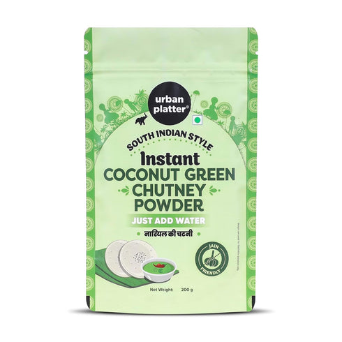 Urban Platter Coconut Green Chutney Powder | 7.05 Oz (200g) | Flavorful