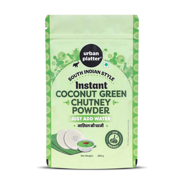 Urban Platter Coconut Green Chutney Powder | 7.05 Oz (200g) | Flavorful