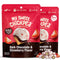 My Sweet Chickpea Dark Chocolate & Strawberry Flavor Covered Chickpeas Crunchy & Light Sweet Snack,