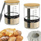 BRIRILINE Pro Sourdough Bread Starter Kit - 34 oz sourdough jar with 5