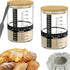 BRIRILINE Pro Sourdough Bread Starter Kit - 34 oz sourdough jar with 5