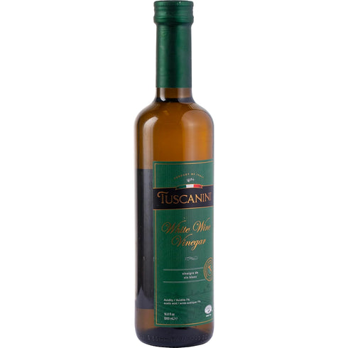 16.9oz Tuscanini Italian White Wine Vinegar, | White Wine Vinegar for Salads and Cooking | Product of Italy | Kosher