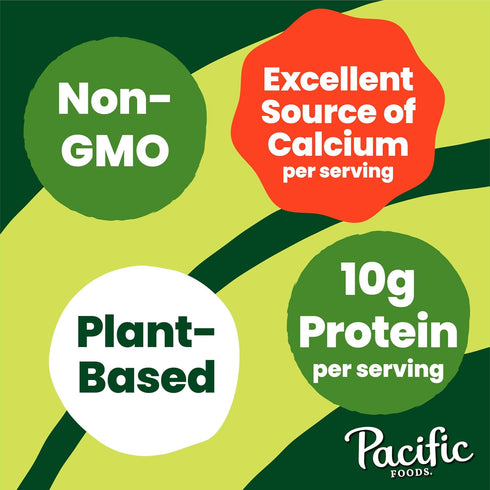 32 oz (Pack 5) Pacific Foods Original Ultra Soy Milk, Plant Based Milk, Carton