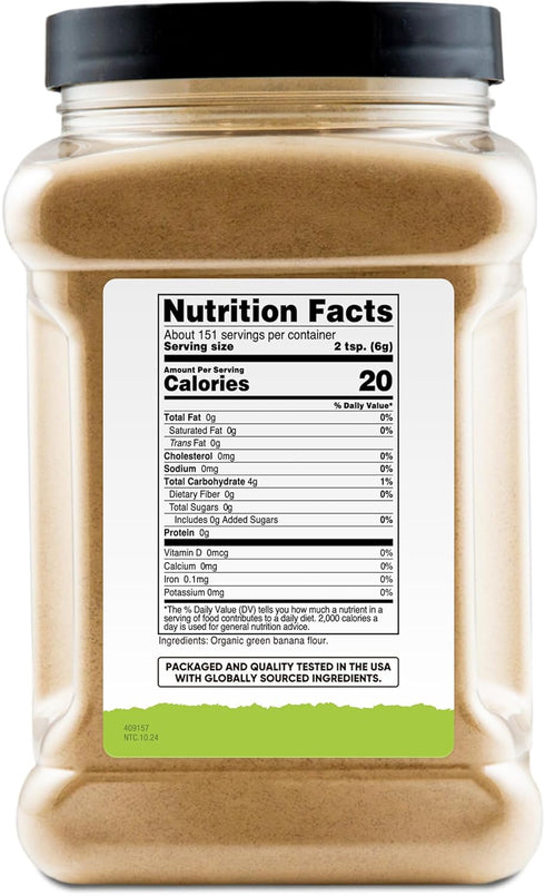 (2 Nutricost Pantry Organic Green Banana Flour Pounds) - Gluten-Free, GMO-Free