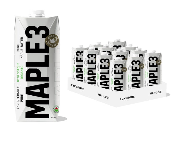 Maple 3 Organic Maple Water, 100% Natural Hydration - 46 Bioactive Compounds,