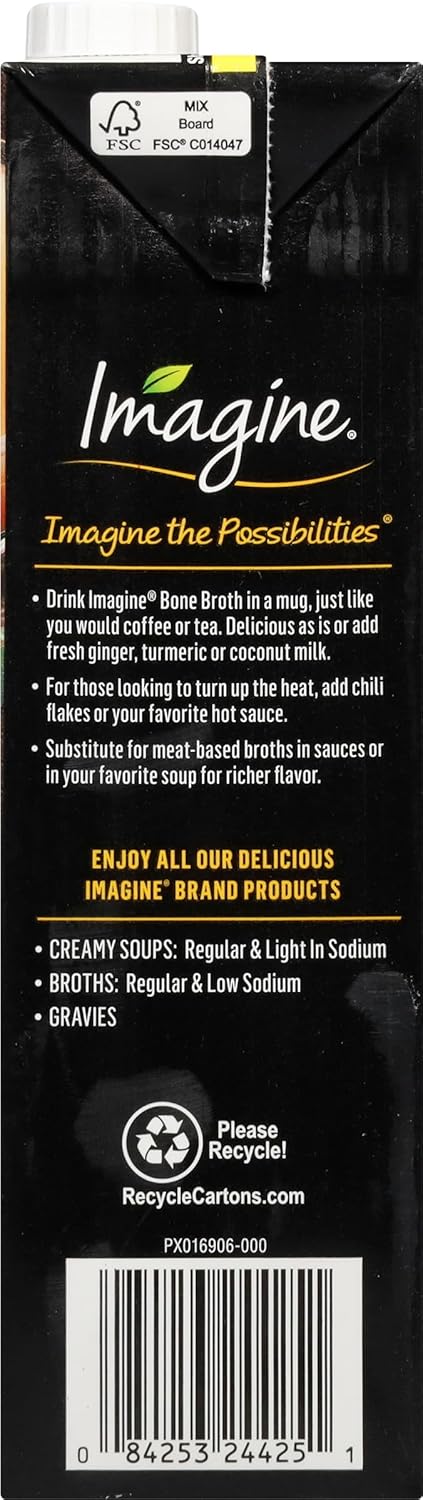 32 oz Imagine Chicken, Beef & Turkey Bone Broth
