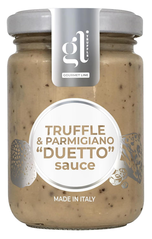 Truffle & Parmigiano "Duetto" Cream Sauce, 130 gr (4.6 oz), DOP Parmigiano Reggiano, Product of Italy