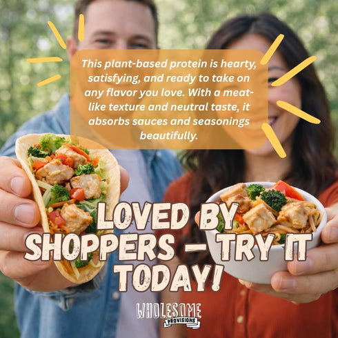 100% #1 100% (3 Pack) Textured Vegetable Protein, Vegan Meat Substitute, Hexane Free, Made with Graded Yellow Soybeans