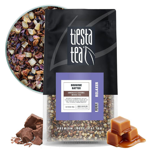 Tiesta Tea - Brownie Batter, Loose Leaf, Chocolate Caramel Herbal Tea, Non-Caffeinated