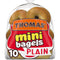 THOMAS' , Plain Pre-Sliced Mini Bagels, 10 Count