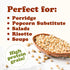 3 Food to Live Organic Italian White Whole Grain Sorghum, Pounds Non-GMO White Groats. Raw Milo Seeds. Vegan, Bulk