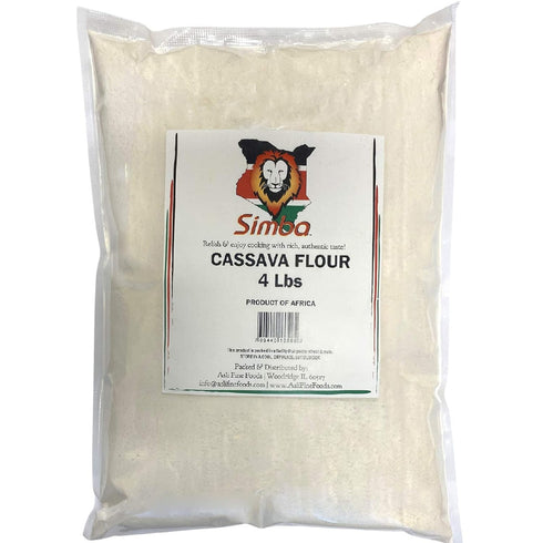 Simba Cassava Flour, 4 Pounds - Grain-Free, Gluten-Free, Paleo Baking Flour -