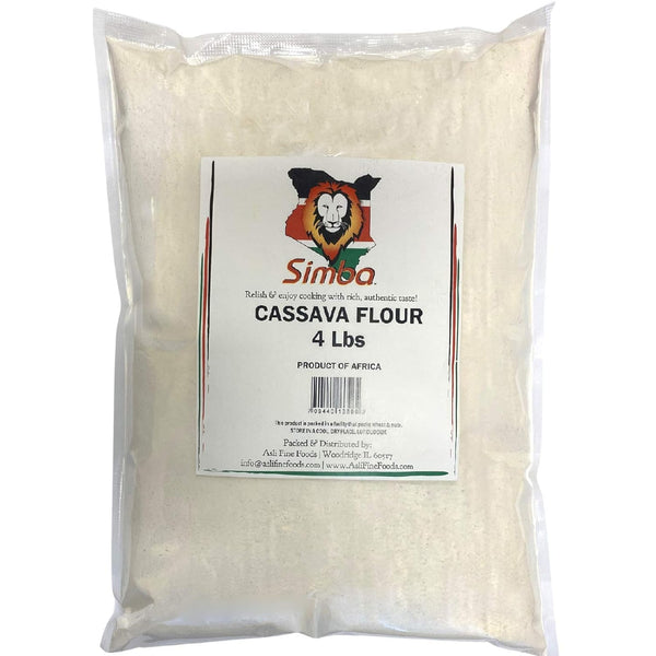 Simba Cassava Flour, 4 Pounds - Grain-Free, Gluten-Free, Paleo Baking Flour -