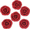 Global Sugar Art Premium Edible Roses, Red, Unwired, Medium 1.5 inches, 12
