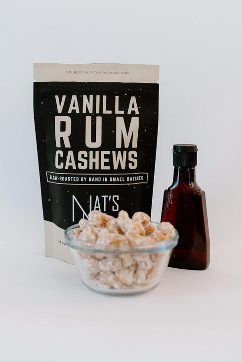 Nat's Nuts 4 Oz (Pack 2) Vanilla Rum Cashews