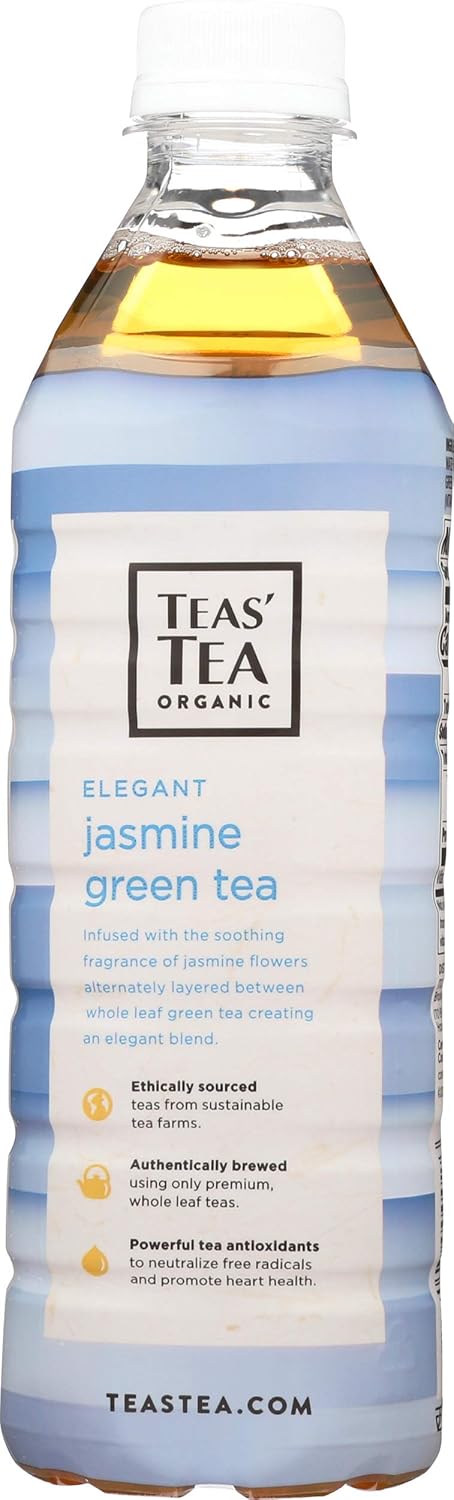 16.9 Oz Teas' Tea, Tea Green Jasmine Organic, Fl