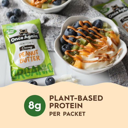 Packets Packets Packs 1.15 Packs, 10 Count Once Again Organic Peanut Butter - Individual Peanut Butter for Snacks