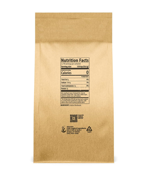 Pure Original Ingredients Sodium Bicarbonate (Baking Soda) (5 lb) Eco-Friendly Packaging, Always Pure, No Fillers Or Additives