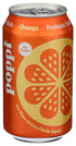4 pack Poppi Orange Prebiotic Soda
